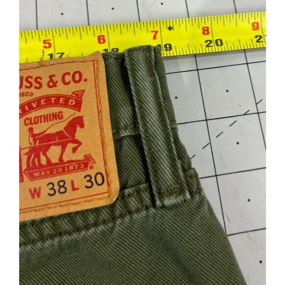 LEVI'S Men's Olive Green 502 Five-Pocket Jean Sz. 38X30 CW-4217 - Picture 9 of 11